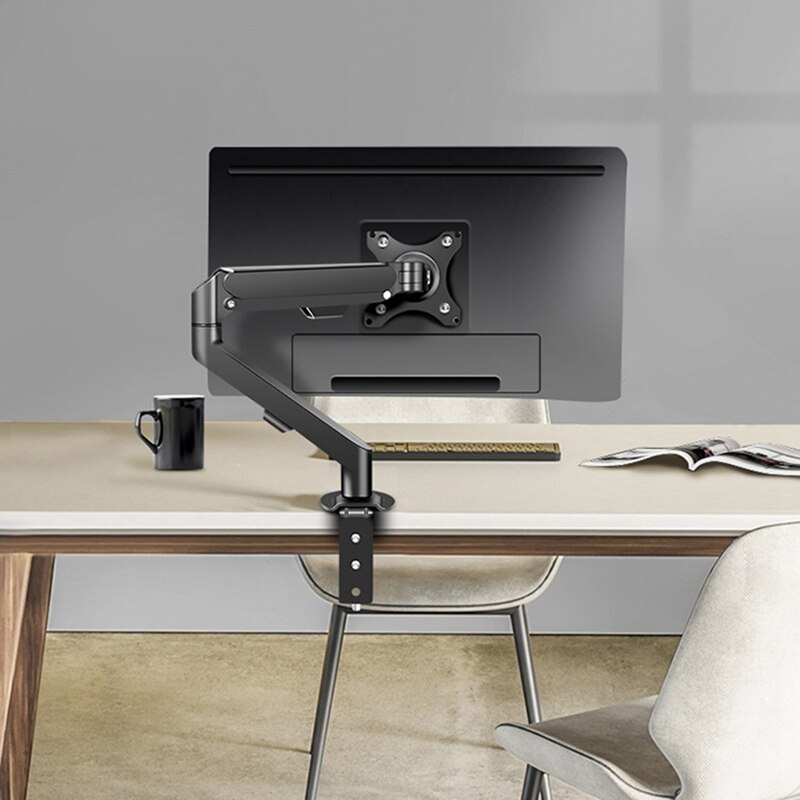 Monitor Stand Gas Spring Monitor Mount Monitor Desk Mount Grommet Mounting Base For Computer Screen Up To 30 Inch