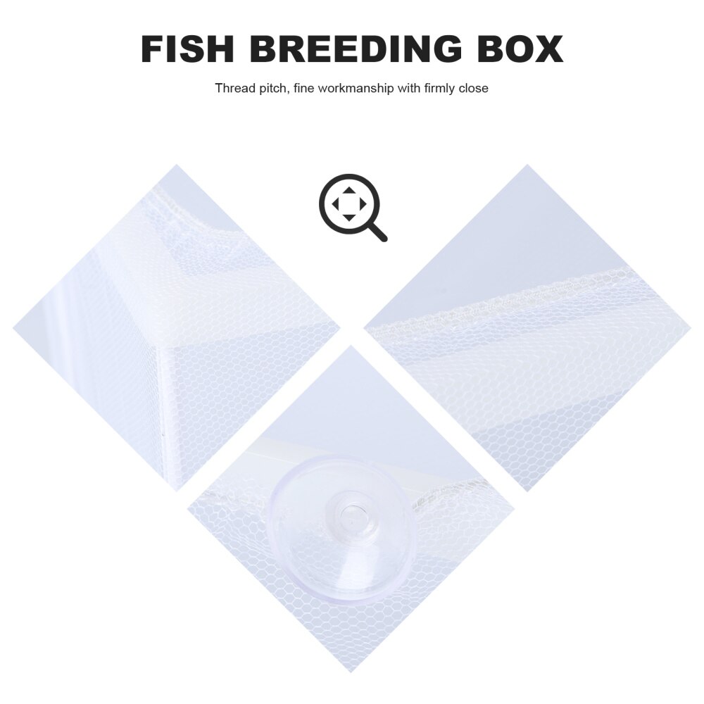 1Pc Fish Incubator Multi-fnction Hatching Box Fish Habitat Box White