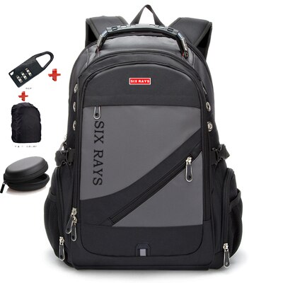 Sixrays crianças sacos de escola de carregamento usb moda negócios casual turista anti-roubo à prova dwaterproof água 15.6 Polegada portátil mochila