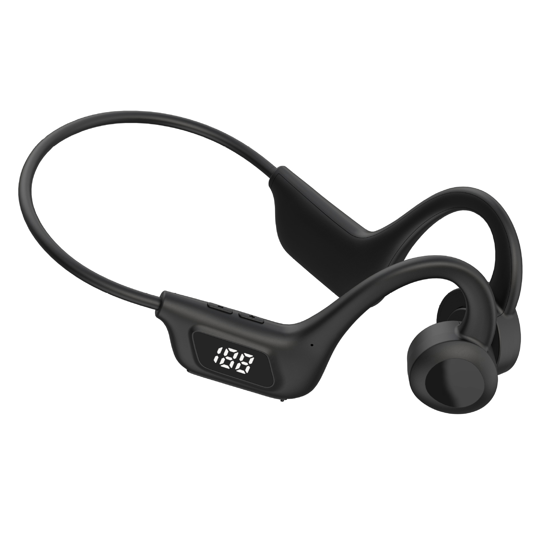 Q33Pro wireless ear-hook open-type OWS air conduction headphone LED power display memory card insertable Bluetooth earphones: Default Title
