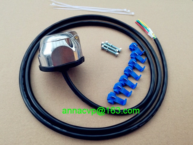 7 pin trailer plug alu. socket prewired truck automotive parts boat, trailer connector, trailer plug socket,trailer parts