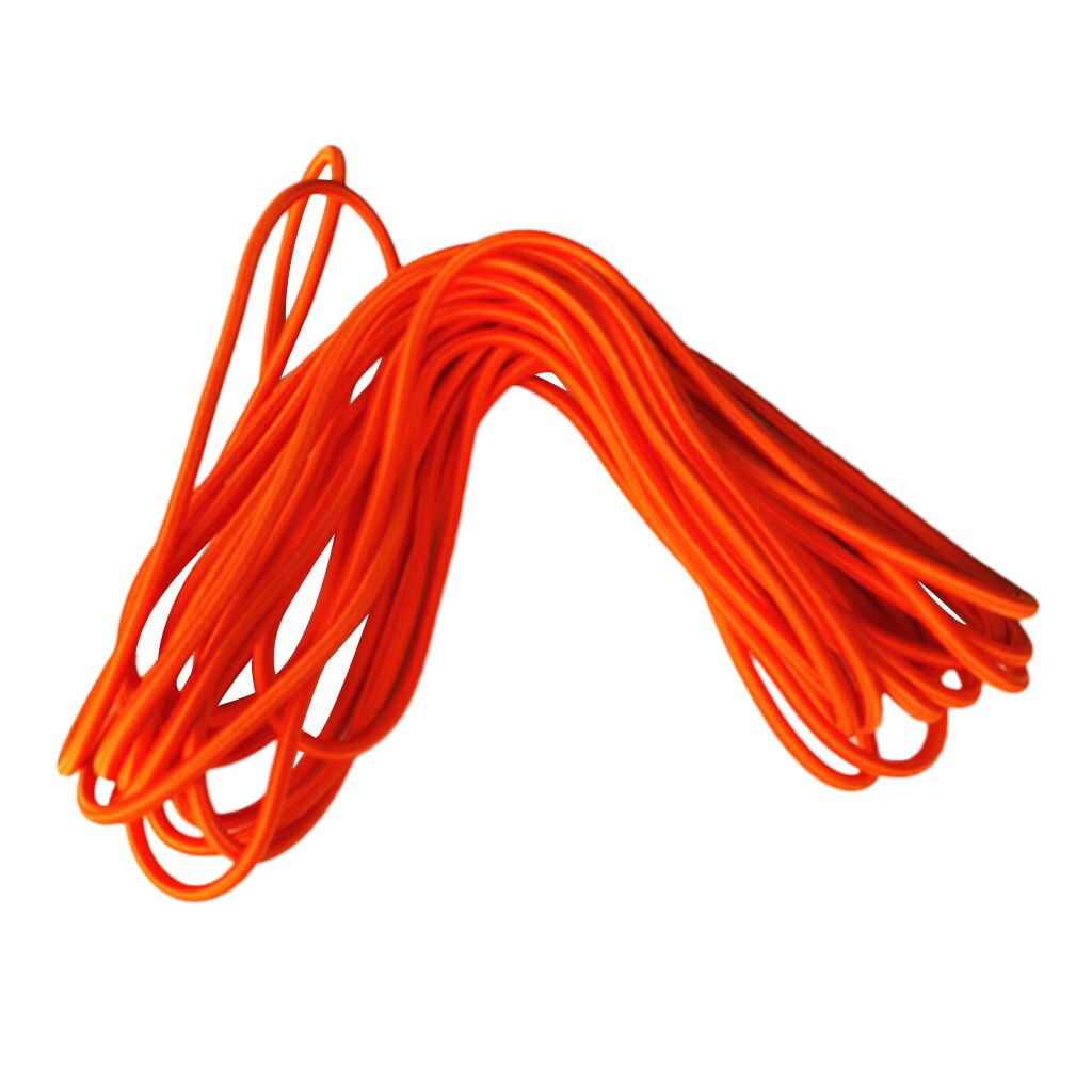 Multifunctional Strong Rubber Elastic Bungee Shock Cord Rope: Orange 5mmx2m
