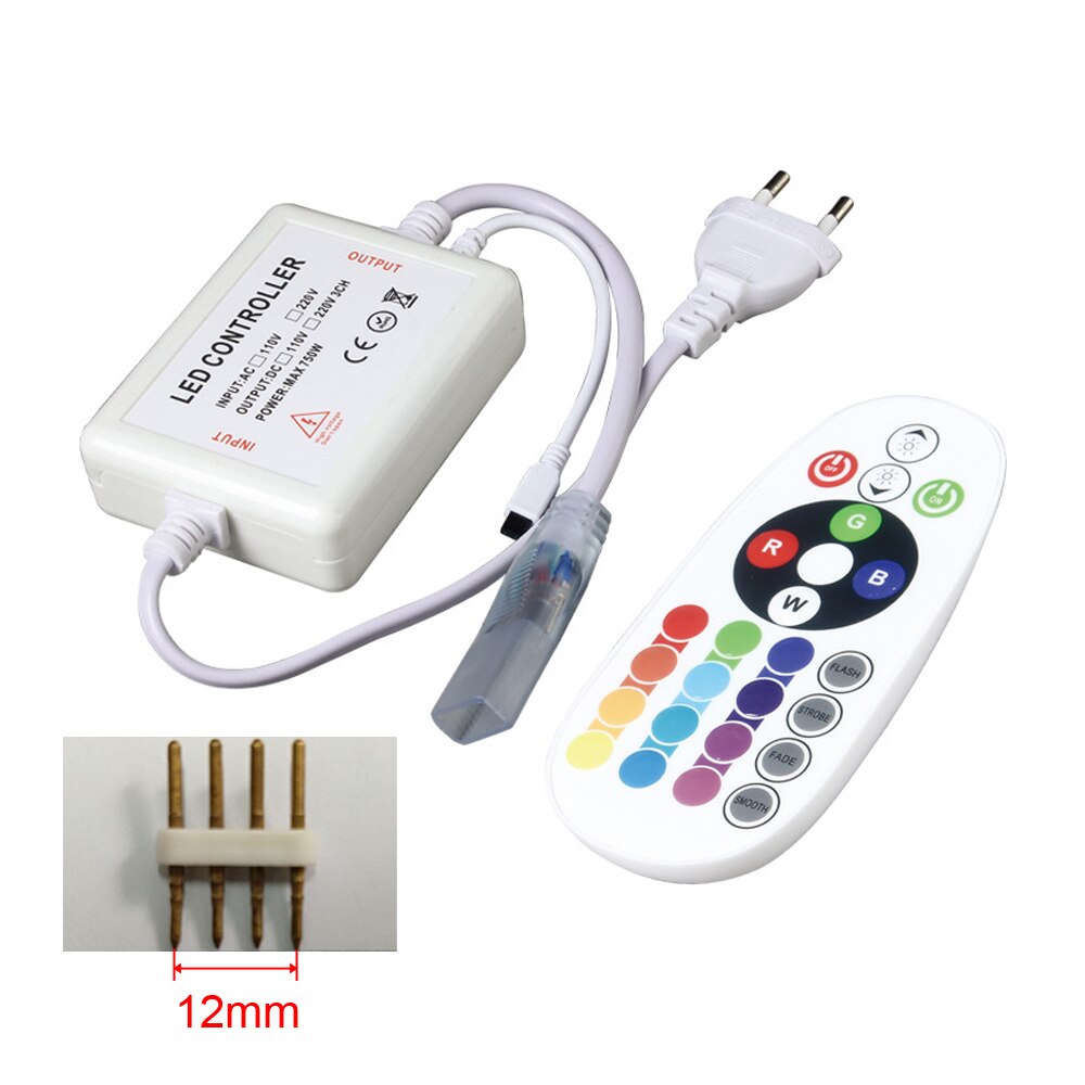 RGB LED Controller 220V EU 110V US with 24 Key IR ... – Grandado