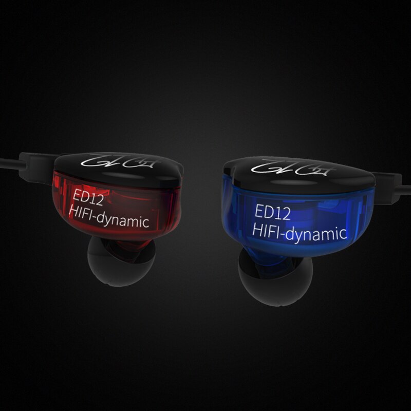 Kz  ed12 dynamische oortelefoonmonitors geluidsisolerende hifi muziek sport in-ear oortelefoon