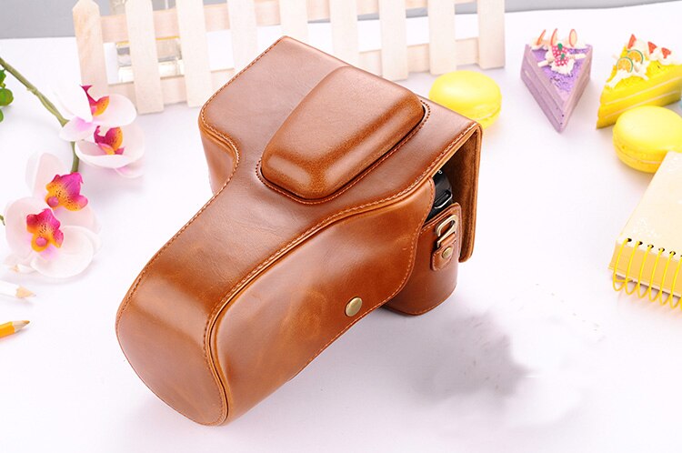 Funda para cámara Canon EOS 1100D 100D 1200D 1300D, funda de piel sintética para cámara réflex digital,