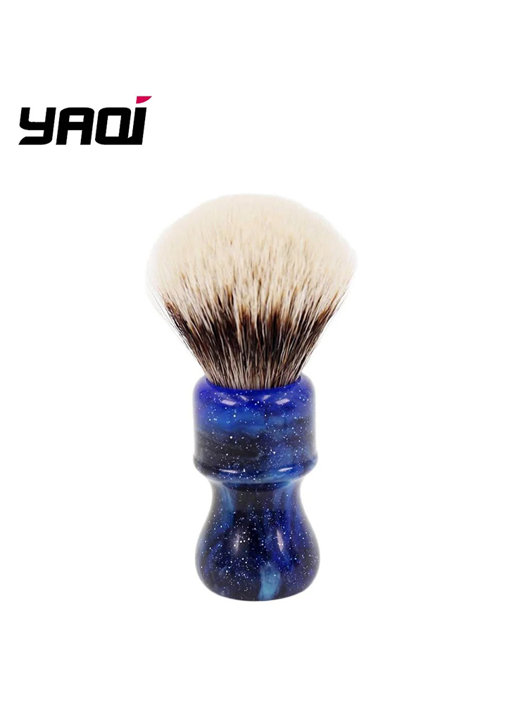 YAQI 24MM Mysterious Space Color Handle Two Band Badger Hair Knot Men Shaving Brushes Men Wet Shave Brushes YAQI: Default Title