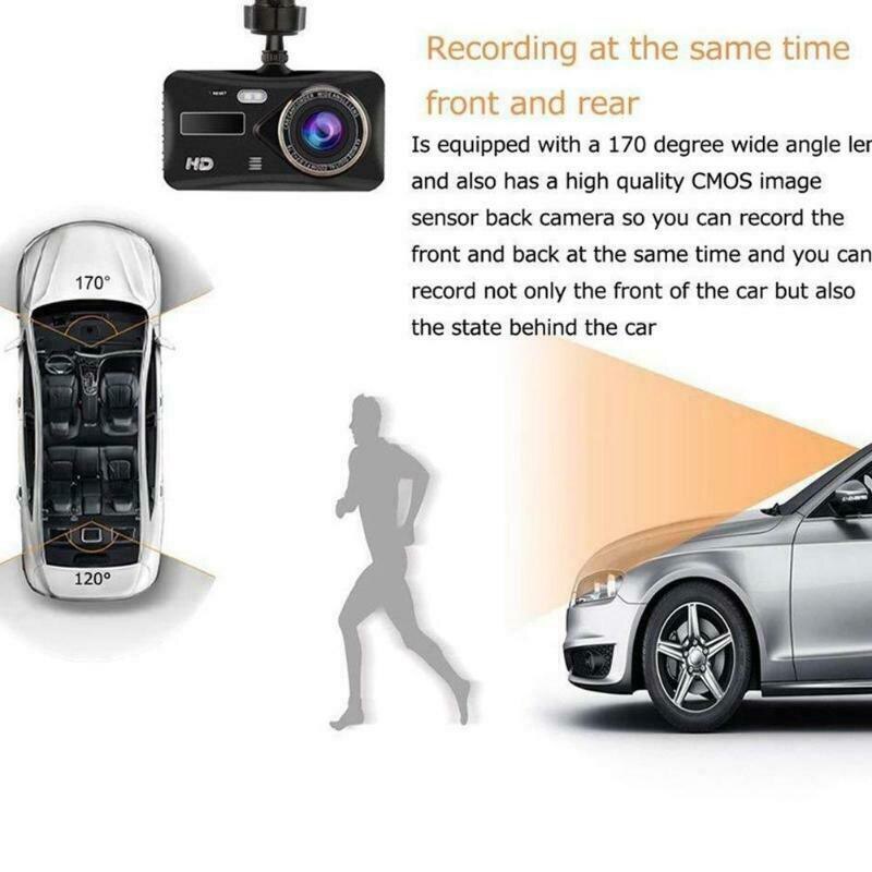 4.0 Inch Press FHD 1080P Dual Lens Car DVR Reversing Camera Video Dash Cam Recorder