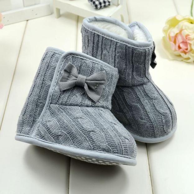 ARLONEET , botas de nieve suaves con lazo abrigadas para niños y niñas, cómodas botas suaves para cuna, botas de