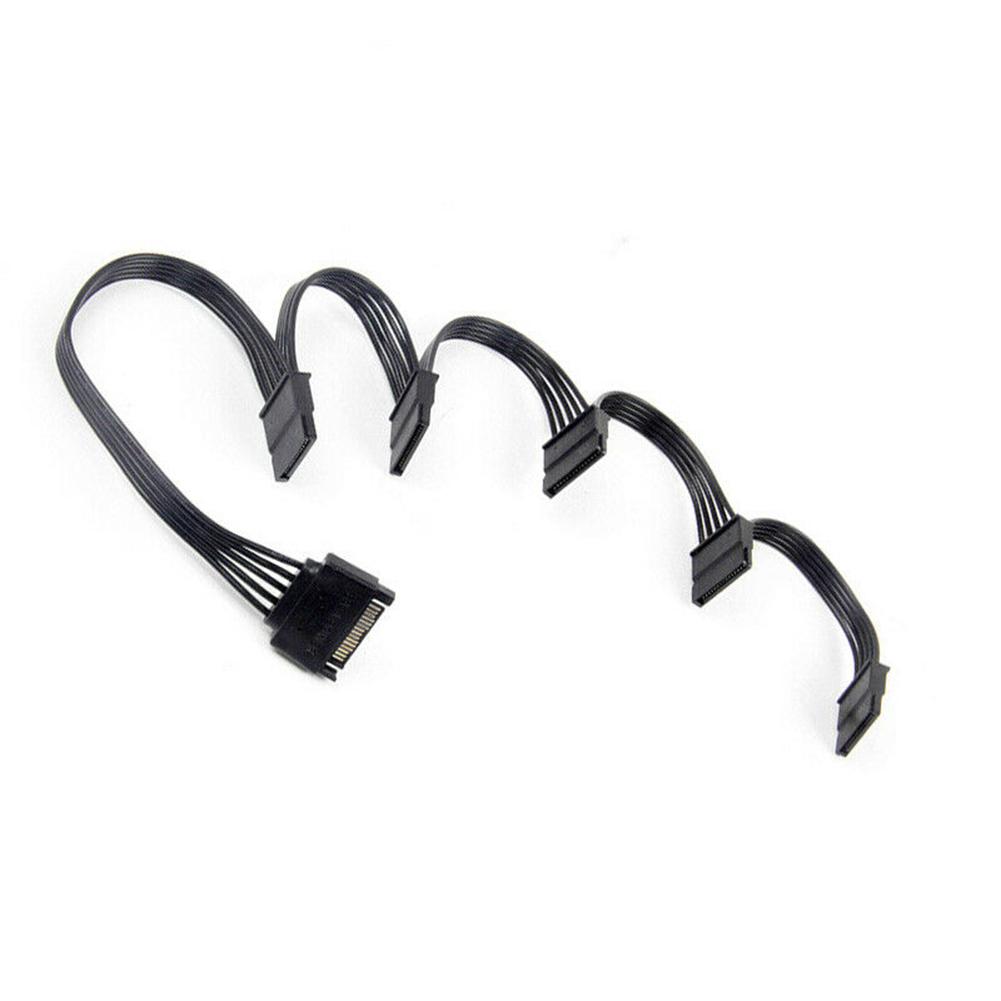 18AWG SATA 15Pin 1 To 5 Hard Drive Power Cable Hard Drive Cable Multi-drive Chassis Wiring