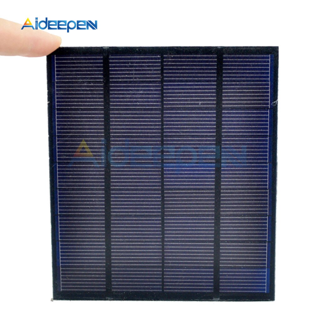 Solpanel 0.05w 0.6w 1w 1.5w mini solcelleanlæg diy til solceller batteri mobiltelefon oplader 0.5v 6v 9v hjemmebelysning