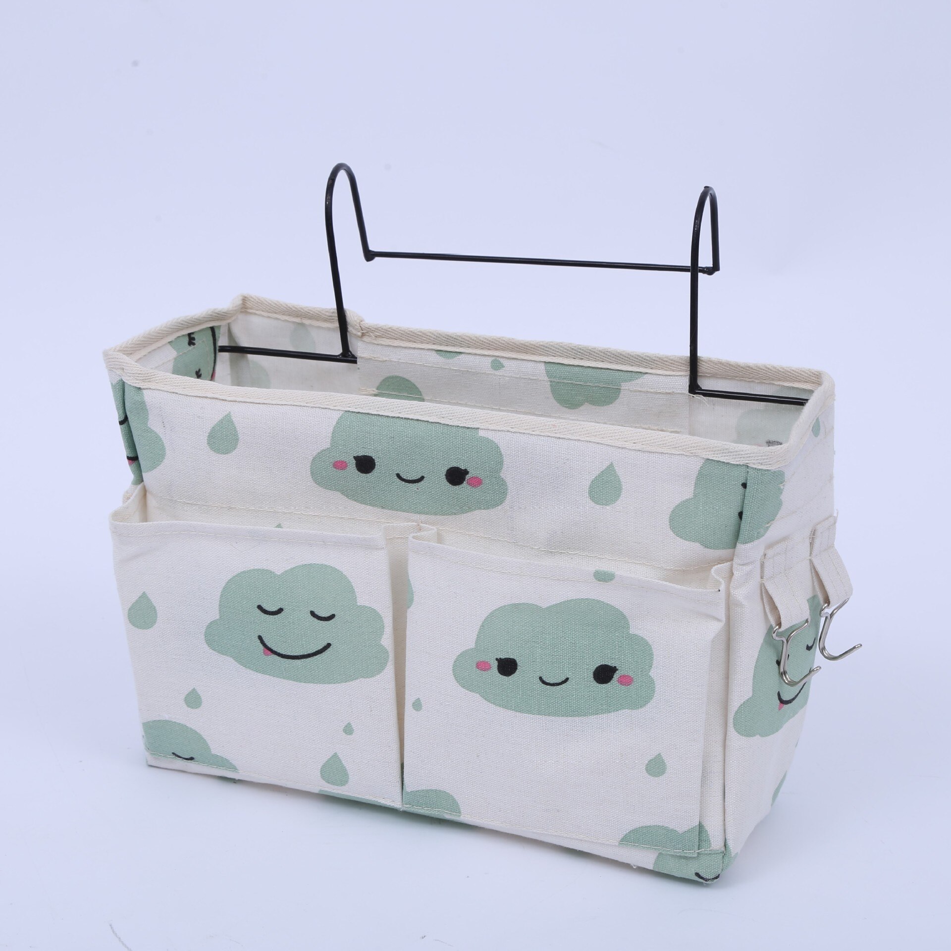 Bedside Storage Bag Crib Bed Side Pouch Hanging Organizer Nappy Holder Pockets Crib Accessories Bag Storage Holder Bed Organizer: 1