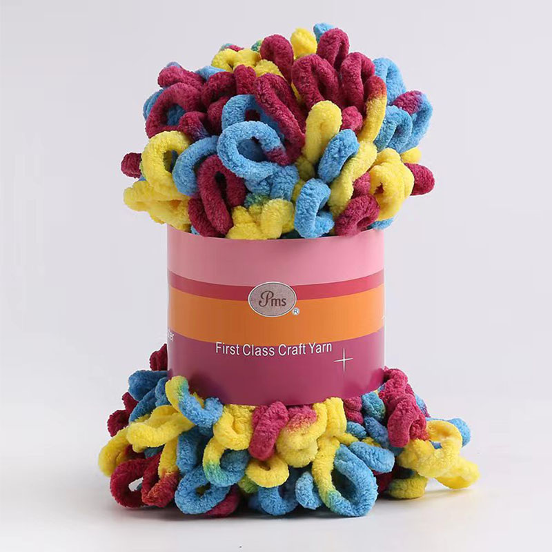 Hilo grueso de chenilla para tejer a mano, 100G, para manta de ganchillo, alfombra, manualidades