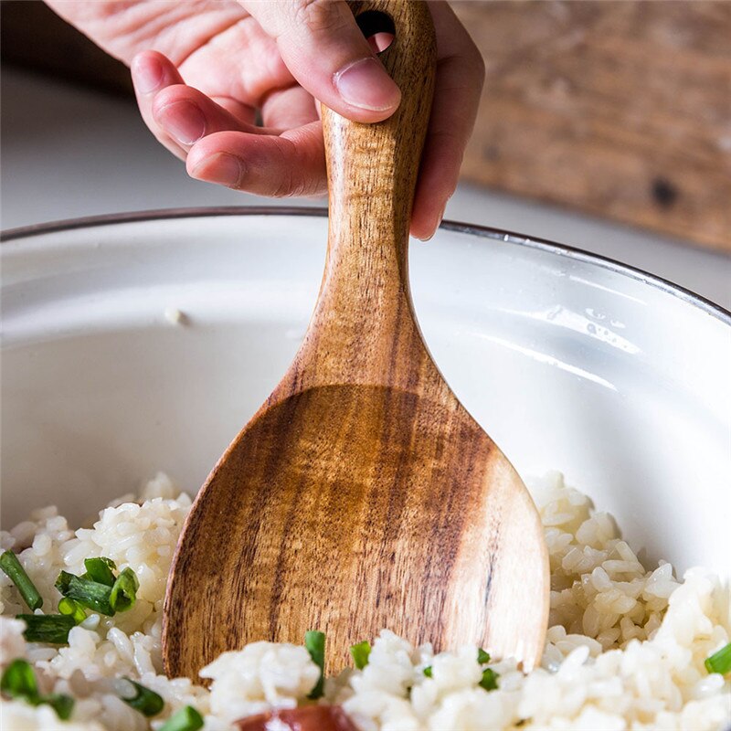 Keuken Gebruiksvoorwerp Set Natuurlijke Houten Lepel Vergiet Soep Keuken Accessoires Koken Lepels Scoop Keuken Gereedschap Utensilios De Cocina