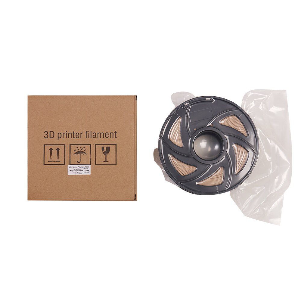 Pla 3d printer filament hout + pla 1.75mm 1kg spoel maatnauwkeurigheid  +/- 0.02mm