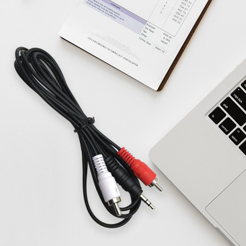 3.5MM AUX HEADPHONES JACK PLUG TO RCA STEREO AUDIO SOUND RED WHITE Y CABLE CORD 3.5mm Aux in to 2 Red White RCA Stereo Audio Y