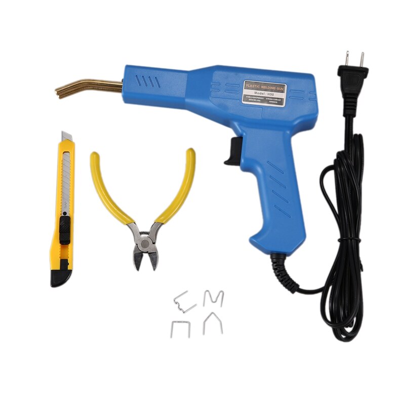 ! Us Plug,Plastic Lassen Machine Garage Tool Warmte Nietmachine Pvc Plastic Reparatie Machine Auto Bumper Reparatie Warmte Nietmachine: Default Title