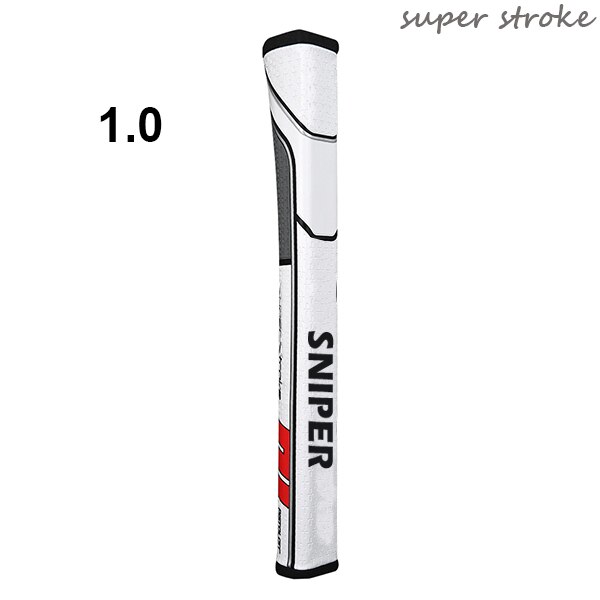 SS putter grips GT 1.0/2.0 size golf putter with no Taper Technology: 1.0 white red