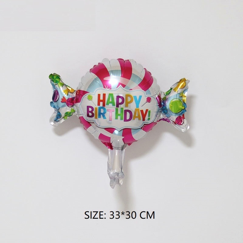Candy Fruit Cartoon Aluminium Folie Ballon Thema Partij Decoratie Heliumballon Kinderen