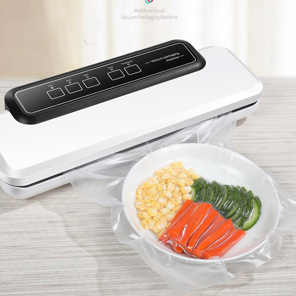 Elektrische Vacuüm Sealer Verpakking Machine Voor Thuis Keuken Voedsel Saver Tassen Commerciële Vacuüm Voedsel Afdichting Voedsel Behoud