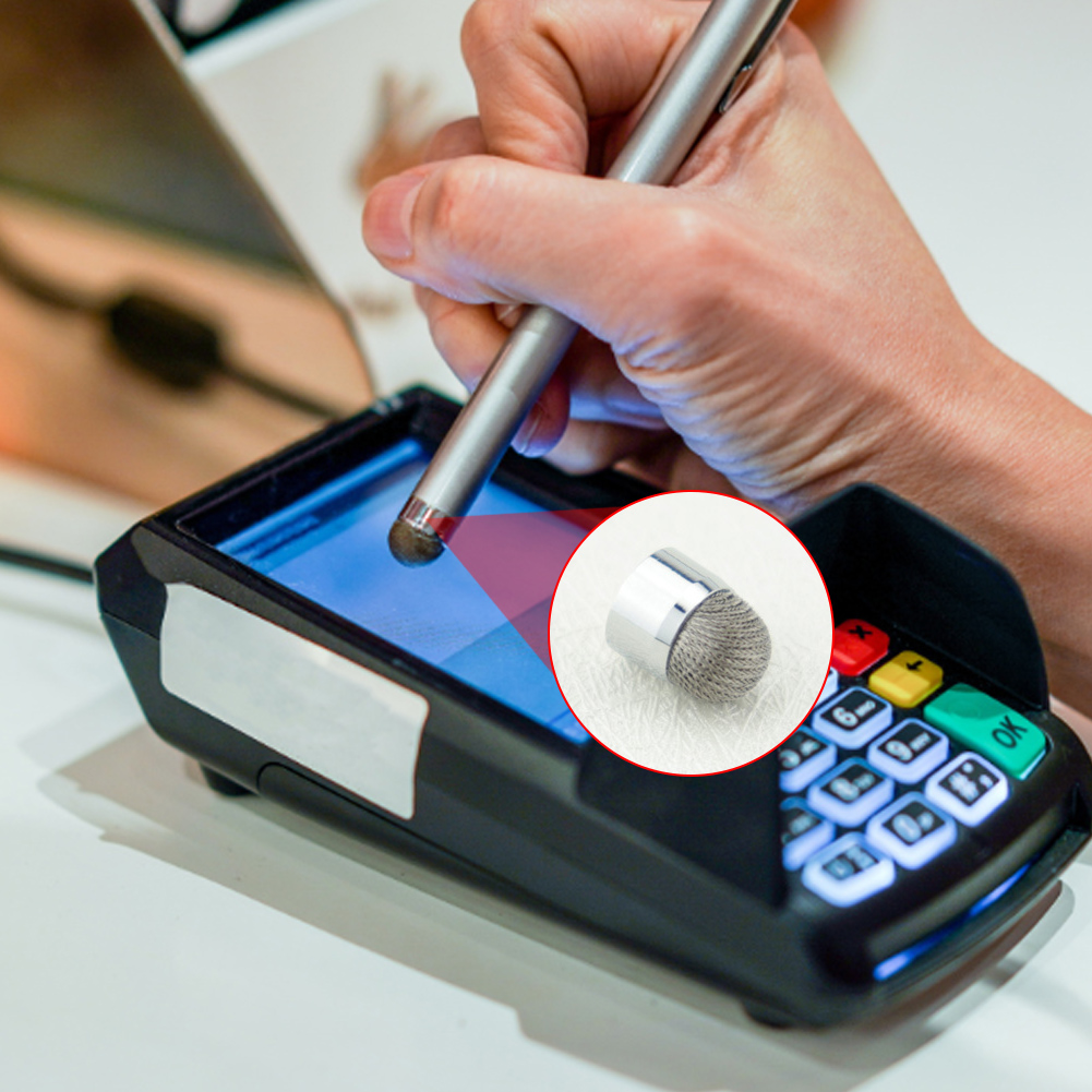 5pcs Conductive Stylus Pen Fiber Cloth Head Drawing Stylus Pen Combo Universal Capacitive Touch Screen Replace Fiber Fine Tips