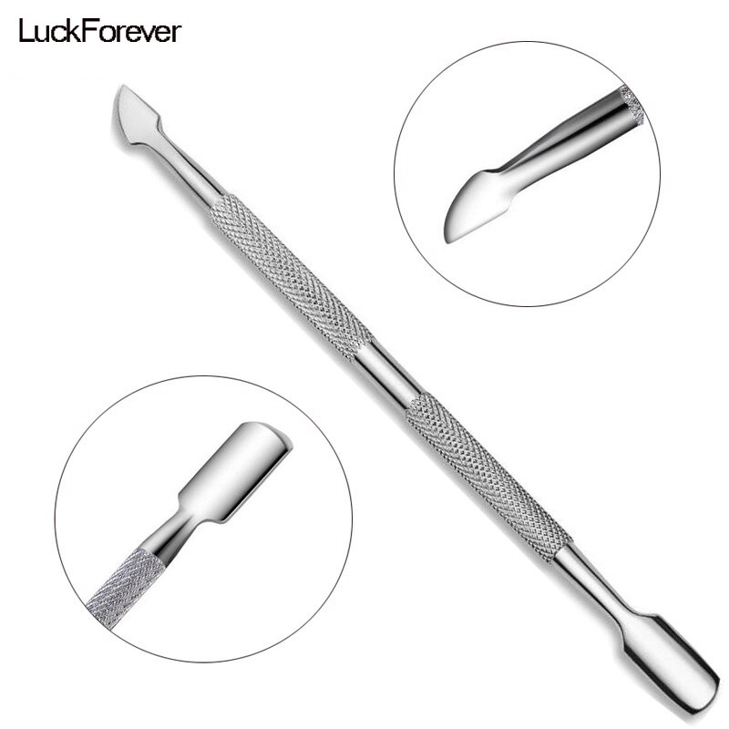 Rvs Cuticle Pushers Nagels Pedicure Dead Skin Polish Remover Mes Manicure Cuticle Remover Pushers Nail Care Tools