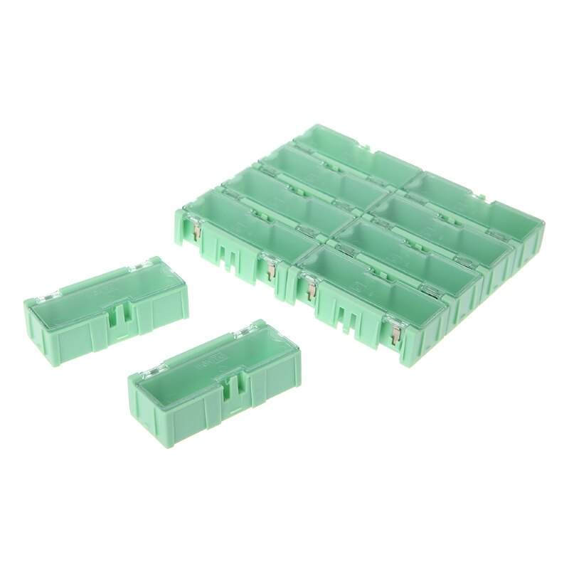 Mini caja electrónica SMD SMT, caja de almacenamiento de componentes electrónicos IC, 75x mm