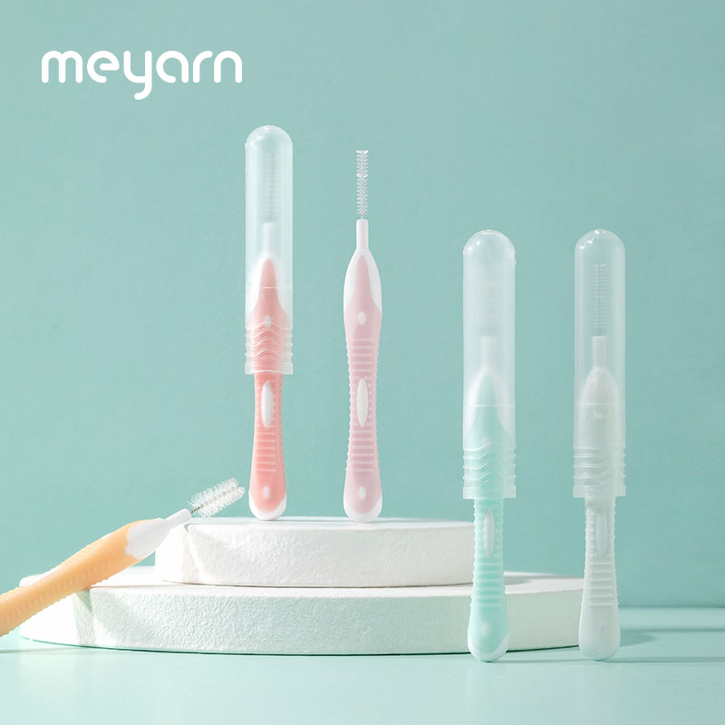 MEYARN 15Pieces Interdental Brush Orthodontic I Shaped High-Density Brush to Clean Dental Cleaning Brush Teeth Care 5 Piece/Pack
