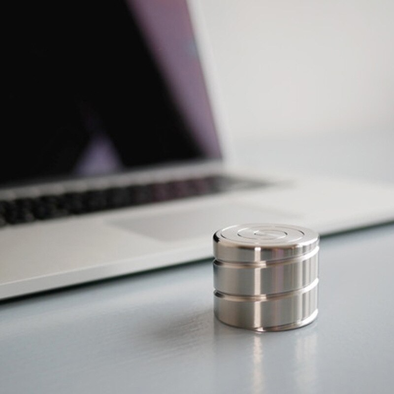 Desktop Decompression Rotating Cylindrical Gyroscope Office Desk Fidget Toys Optical Illusion Flowing Finger Toys Adult