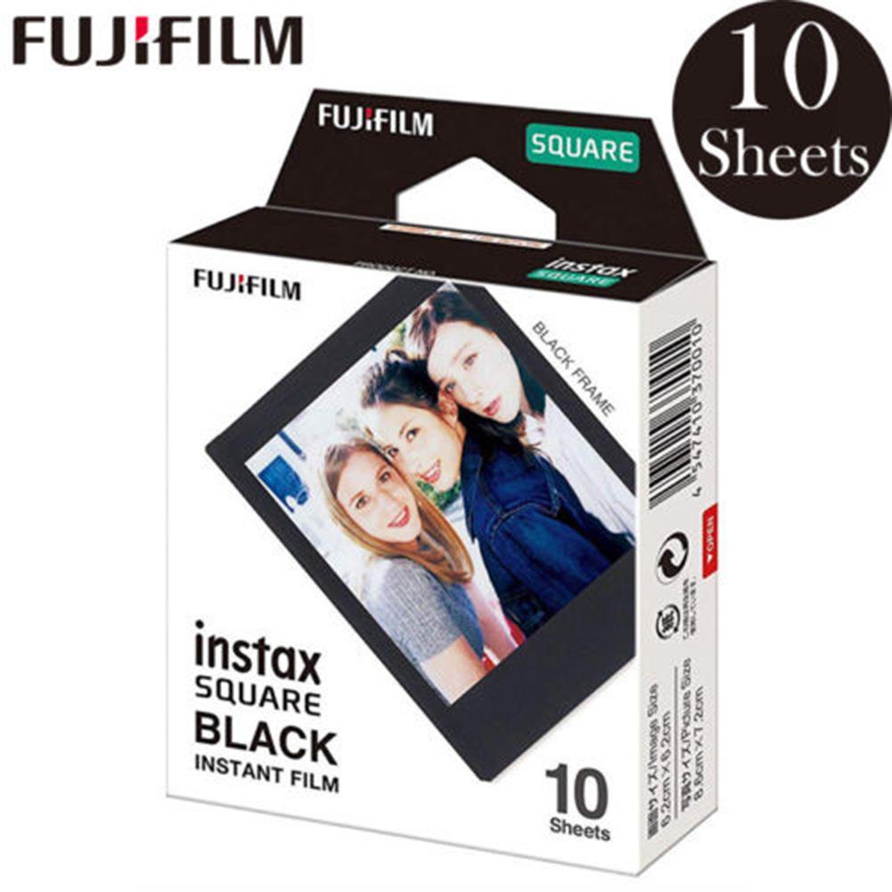Papel fotográfico Polaroid Fujifilm, película cuadrada, papel fotográfico con borde blanco/negro para cámara instantánea Instax Sq10 Sq6 Sq20 Sq1
