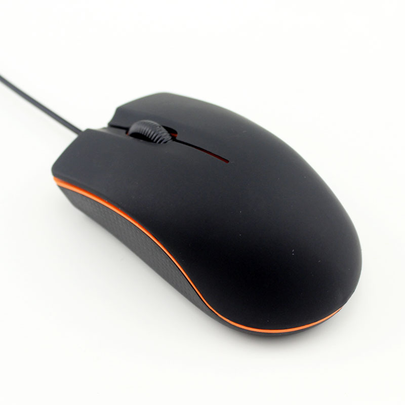 Bedrade Muis 1200 dpi Computer Kantoor Muis Mat Zwart USB Gaming Muizen Voor PC Notebook Laptops Antislip Bedrade gamer Muis: Black