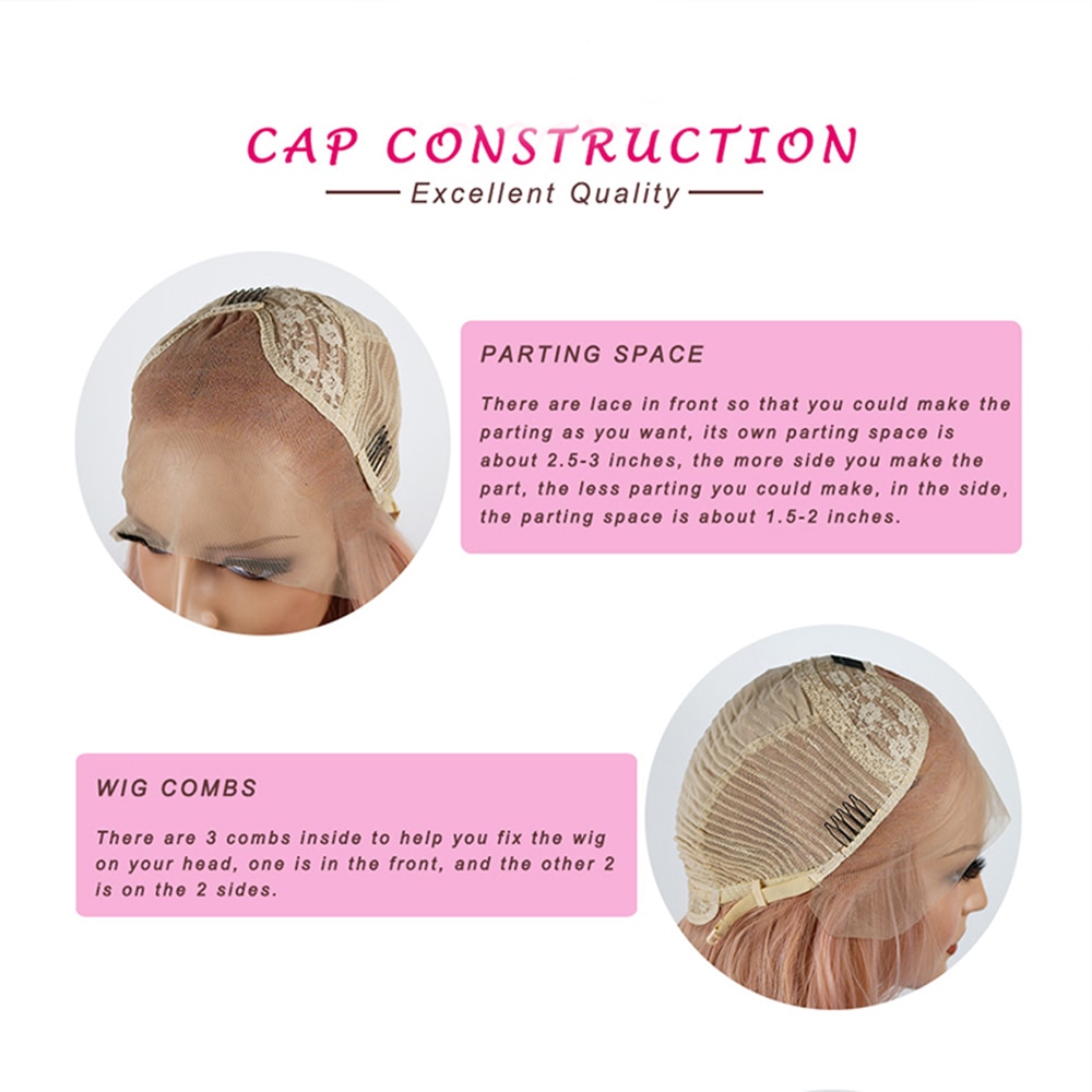 Natural Hairline Red Orange Lace Front Wig for Women Long Natural Synthetic Hair Replacement Heat Resistant Synthetic Wigs