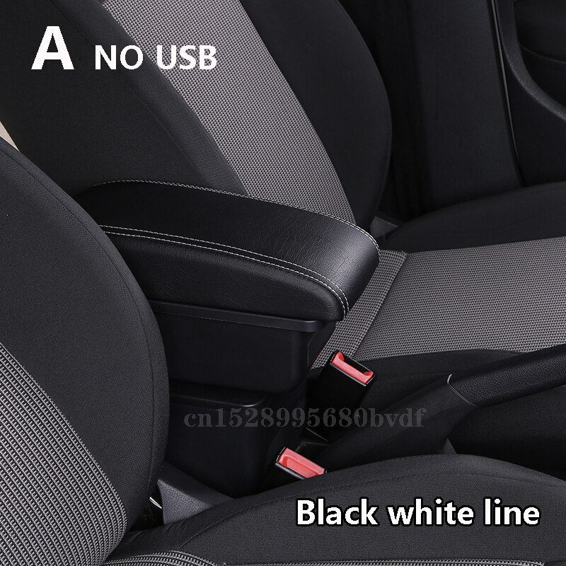 Voor Peugeot 208 Armsteun Doos Verhoog Dubbele Laag Centrale Winkel Inhoud Bekerhouder Asbak Accessoires: A004 No USB