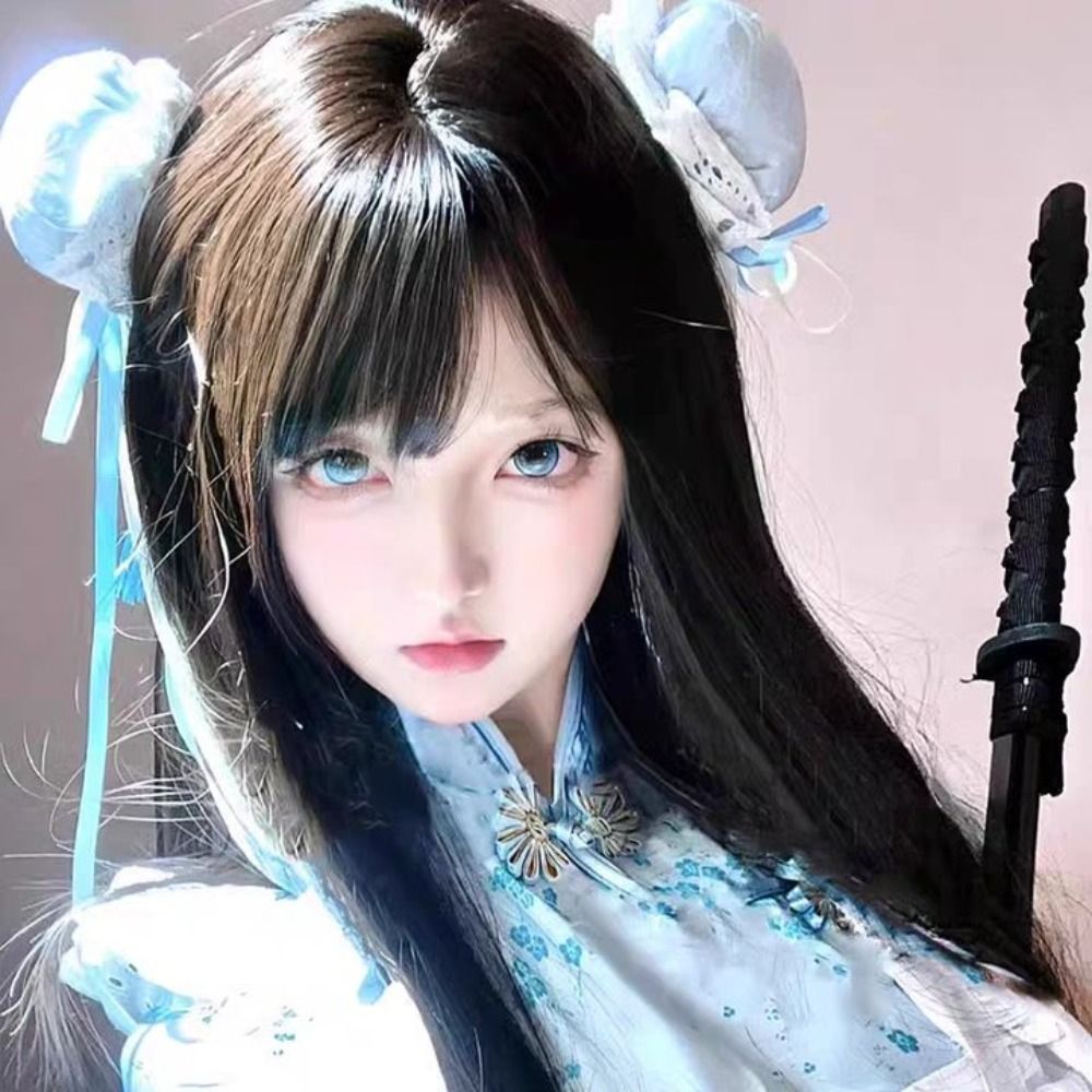 Lazo de encaje Chun-Li Clip para moño de pelo Cheongsam tocado con volantes horquilla de estilo chino accesorios para el cabello pasadores