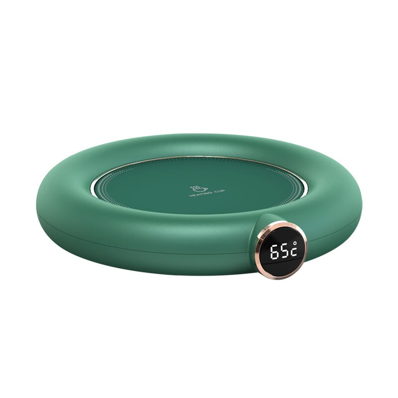 Calentador de tazas de café USB para té, leche, agua, bebidas, 3 temperaturas, calentador eléctrico de bebidas para el hogar, oficina, uso de escritorio, recomendado: Green (No Cup)