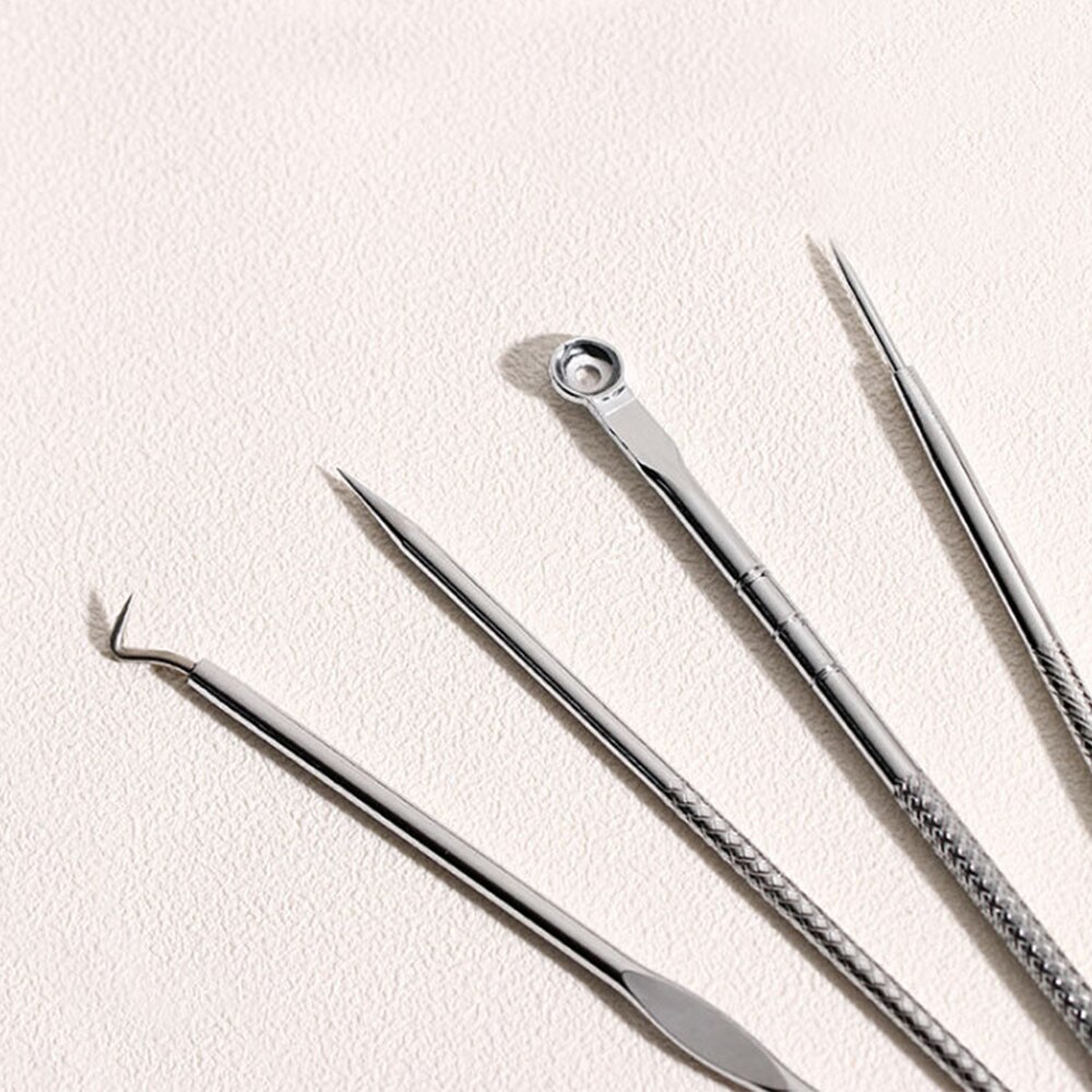 4-w-1 usuwająca zaskórniki urządzenie robić usuwania trądziku ekstraktor komedonowy zestaw pryszcz trądzik skaza narzędzia robić usuwania zestaw dla pielęgnacja skóry twarzy