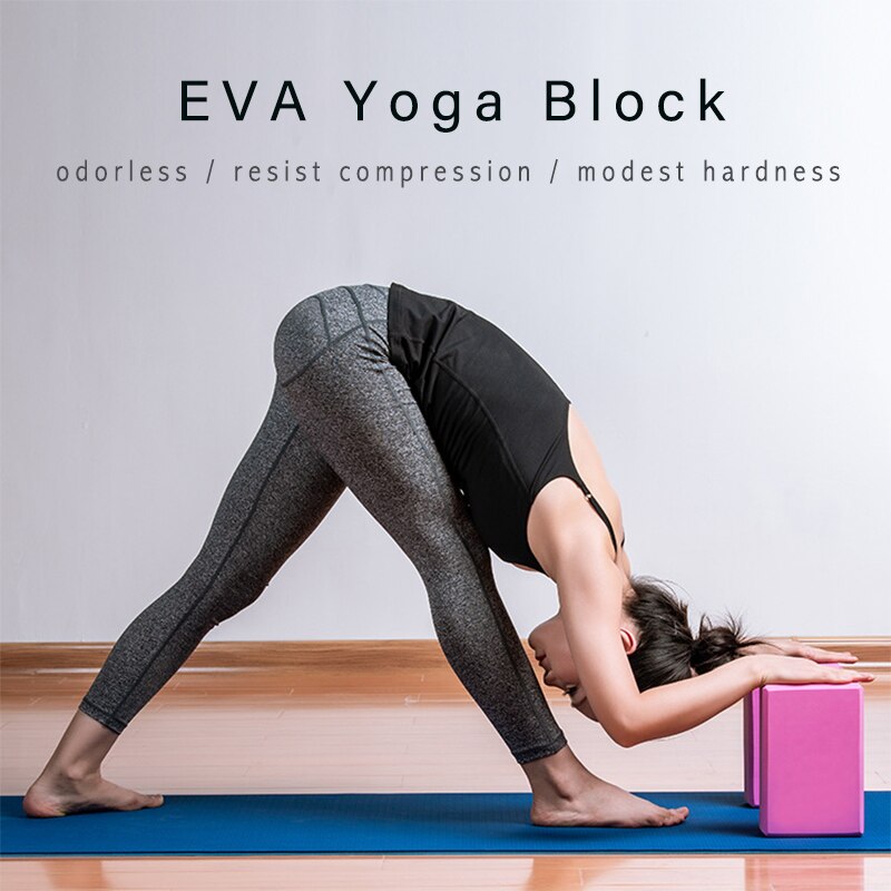 Eva yogablok schuimblok rekhulpmiddel sportschool pilates voor oefening fitness vormgeving gezondheid workout yogakussen
