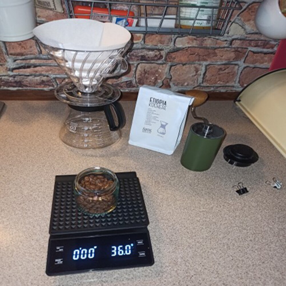 Báscula doméstica Digital para pesar peso de alimentos, , 3kg, 0,1g, herramienta de pesaje, temporizador de precisión para herramientas de medición