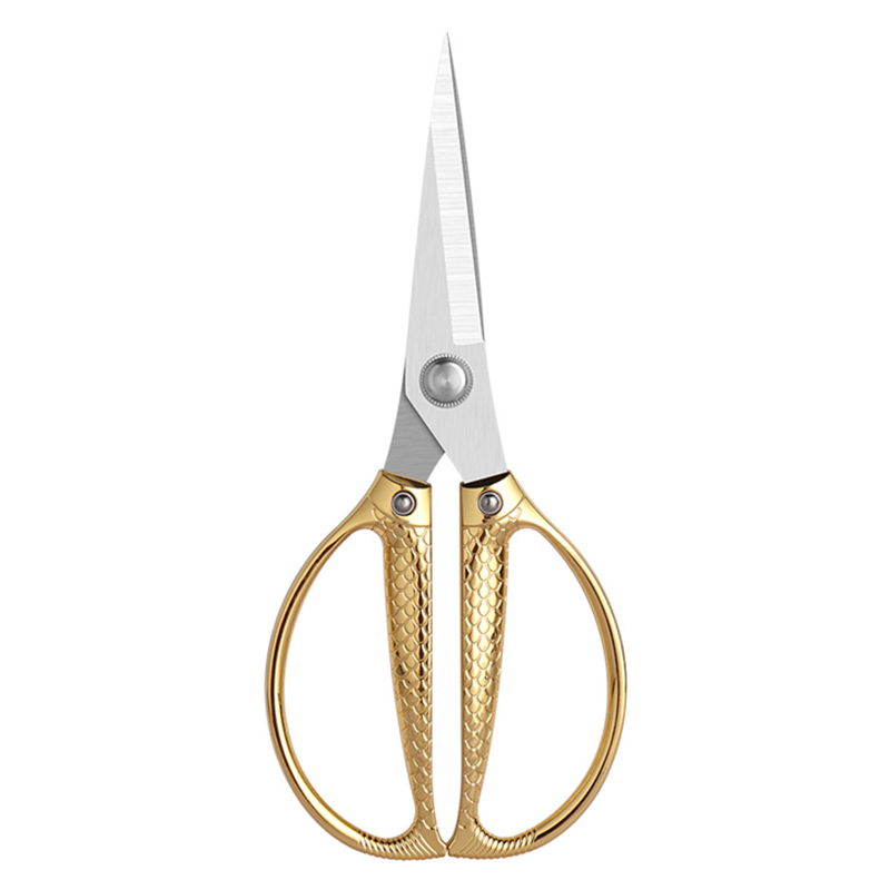 Edelstahl NäHenne Schere Stickerei Schneider Schere für Schneiden Scheren Cutter Küche Schere Leder Stoff Schere DIY: Gold