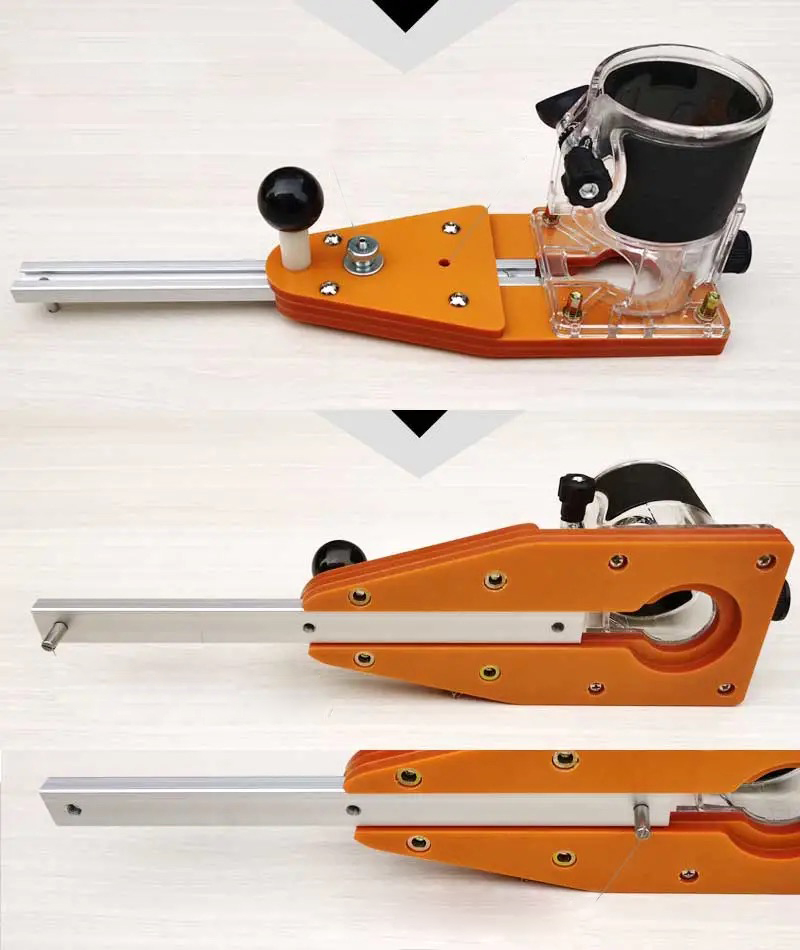 Circle Cutting Jig for Electric Hand Trimmer Wood Router Milling Slotting Trimming Machine Milling Round Plate Woodworking Tools