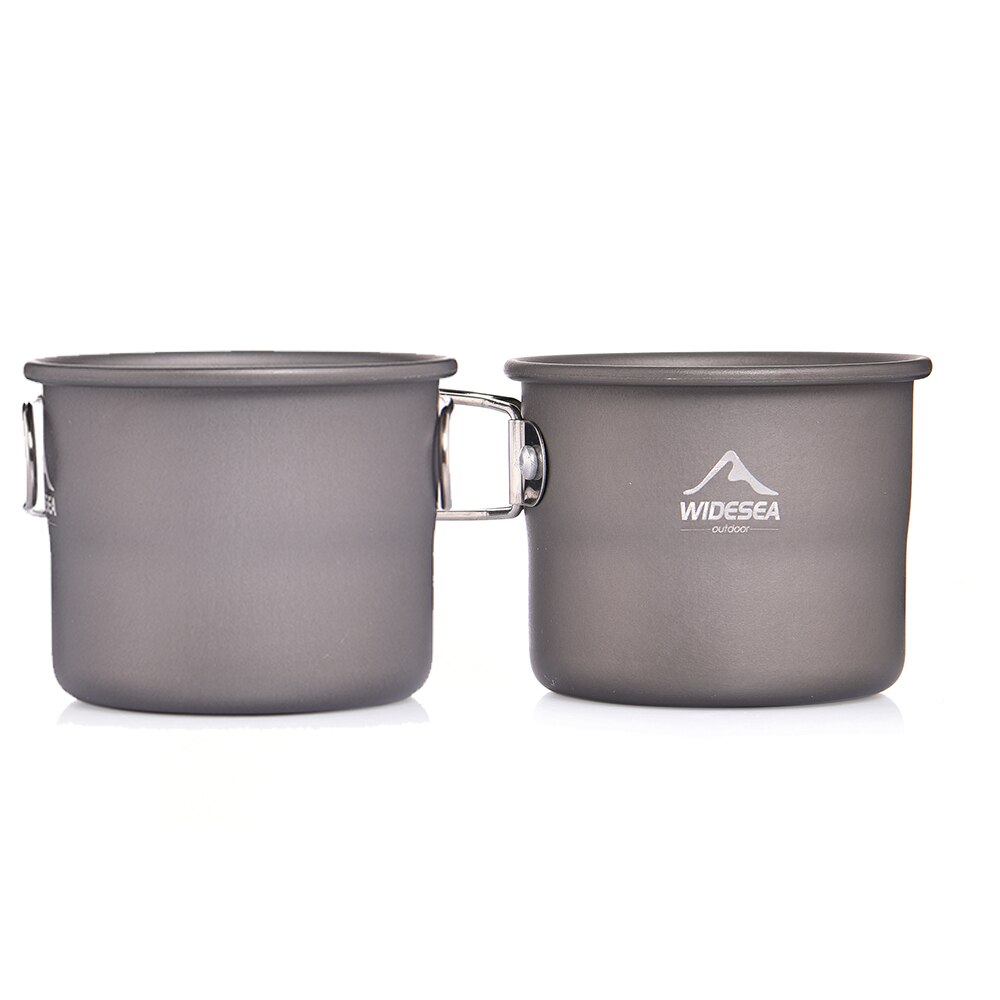 Widesea – tasse de Camping en aluminium, tasse de café thé en plein air, vaisselle touristique, fournitures de cuisine de pique-nique, équipement de randonnée touristique: two cups