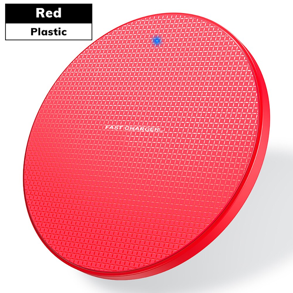 XEDAIN 10W Wireless Quick Charger for Samsung Galaxy S10 S9 S8 Note 10 USB Qi Charger for iPhone 11 Pro XS Max XR X 8 Plus: Red wireless