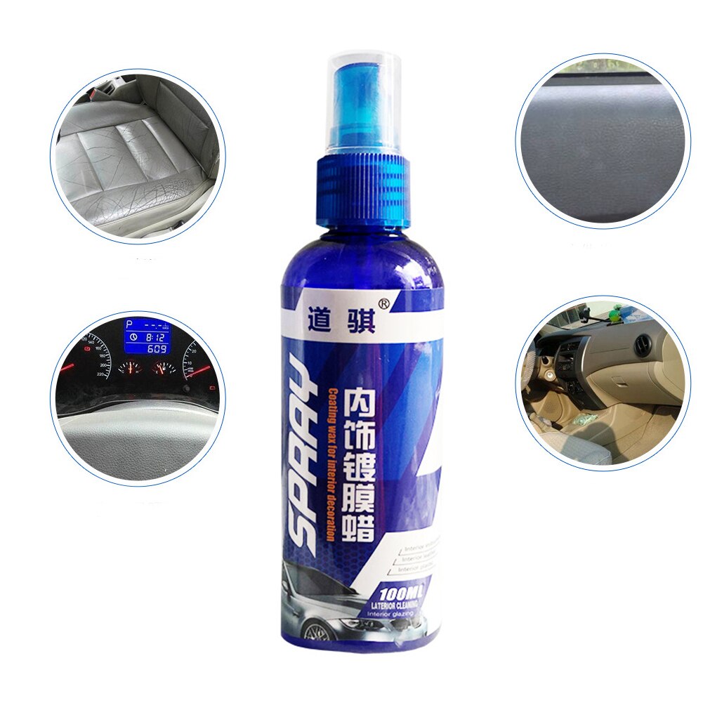 Polish Spray Auto 100ml Coating Home Car Interior Liquid Ceramic Portable Glass Refurbishment Accessories Door Panel