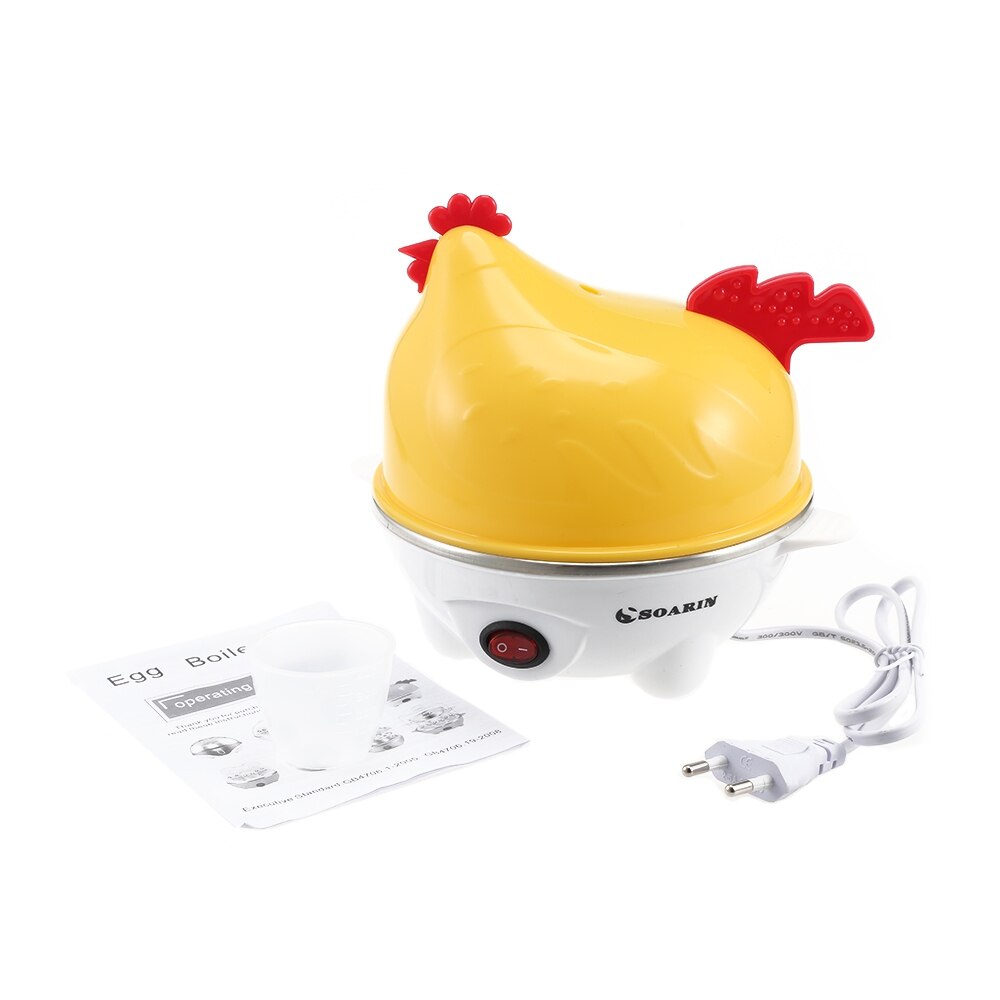 Household multifunctional electric steamed egg maker mini Cartoon chicken egg Cooker 7 hole egg steamer kitchen utensils