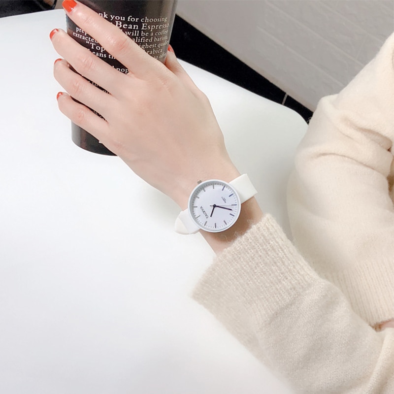 Relojes de Ins para mujer, de Color caramelo reloj de pulsera, reloj de silicona gelatinosa coreano, para mujer: 04