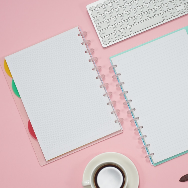 A4 Loose-leaf Notebook Simple Student Loose-leaf Paper Diary Mushroom Hole Removable Loose-leaf Notebook Business Notebook