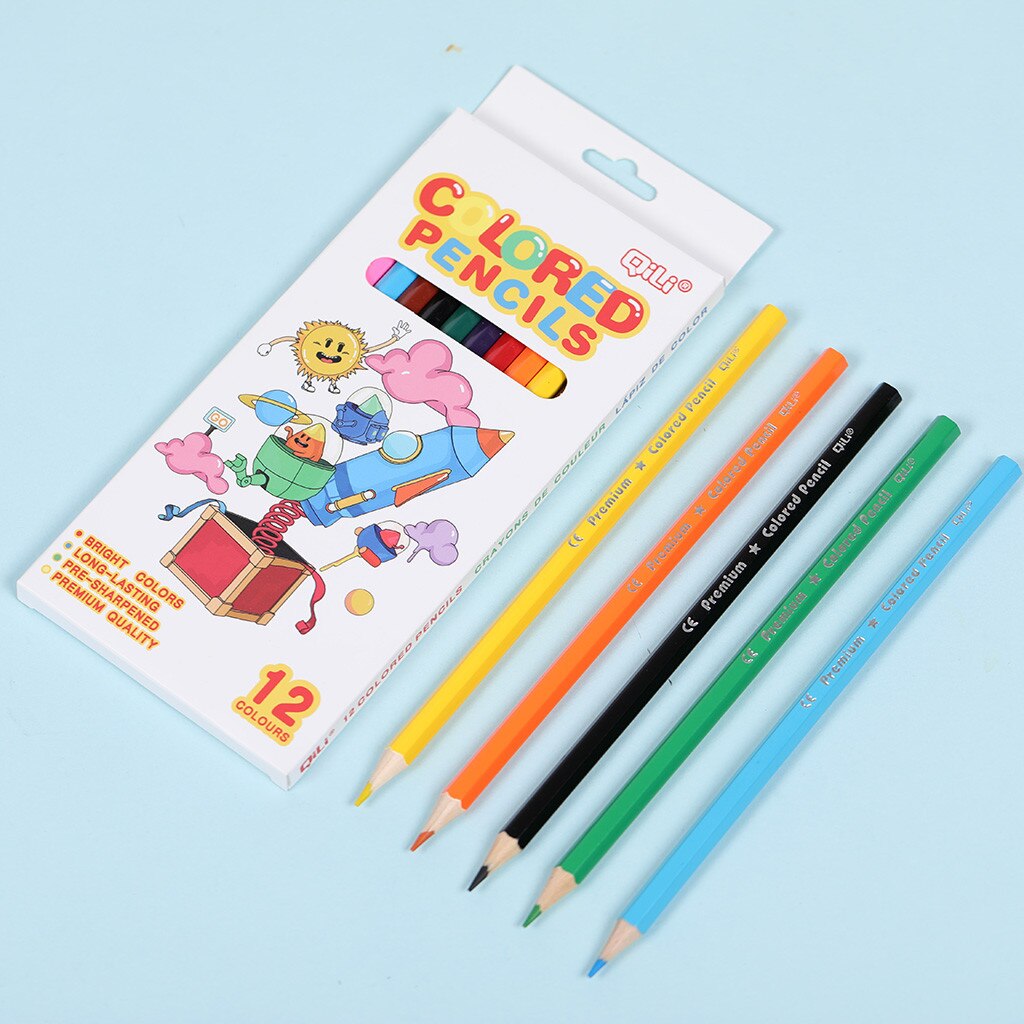 12 Kleur Potlood Art Tekening Kunstenaar Kinderen Hand Gemaakte Speciale Premium Kleurpotlood Hout Gekleurde Potloden Voor Student