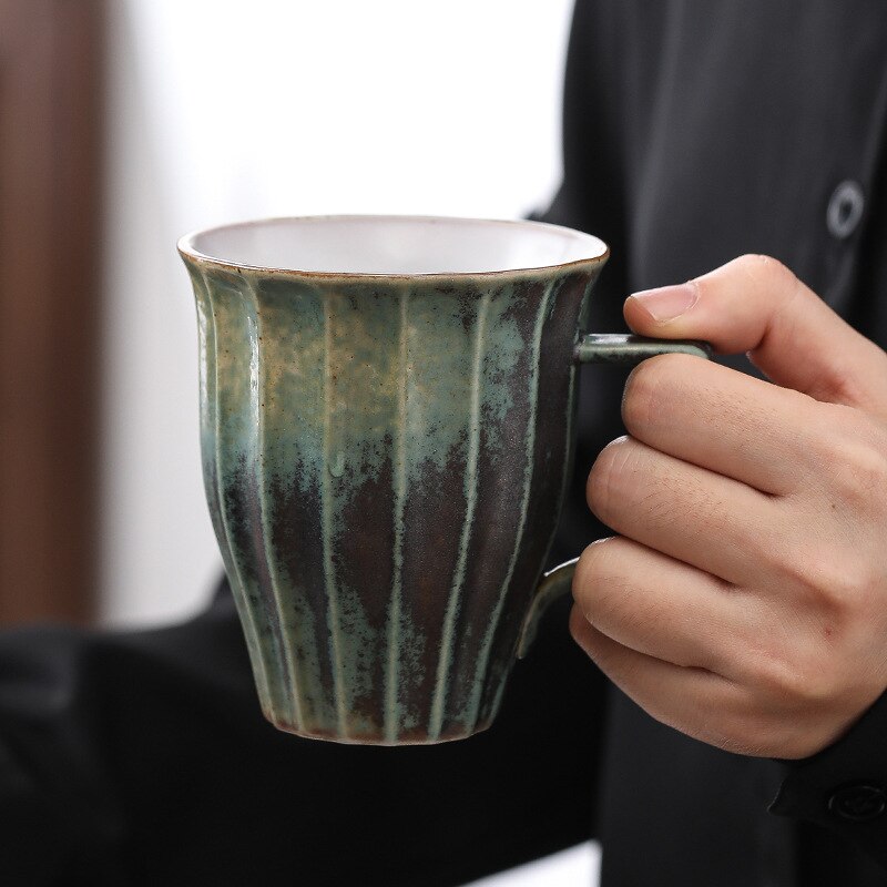 TANGPIN green ceramic tea mugs travel mug chinese coffee mug 250ml