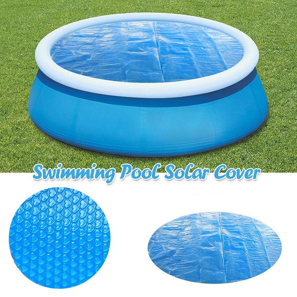 1pc swimmingpool solafdækning varmeisolering svømning poolafdækning rundt børnebassinafdækning støvtæt swimmingpoolafdækning til poolbrug
