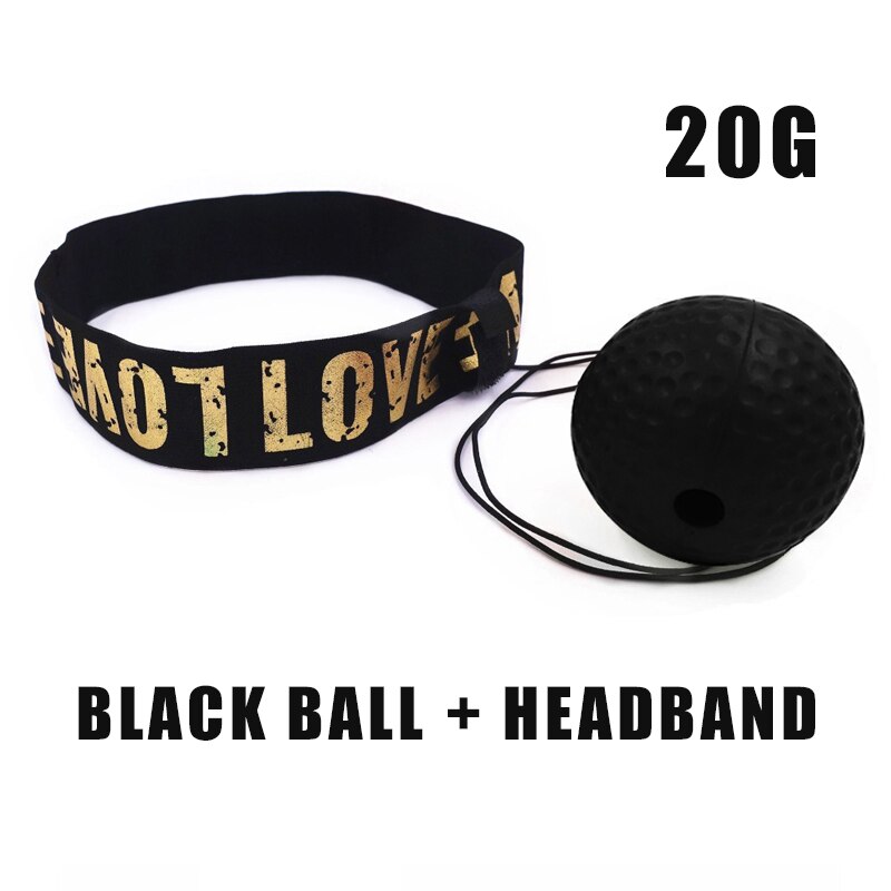 Head-Mounted Boksen Snelheid Bal Pu Boksen Apparatuur Sanda Training Hand-oog Reactie Zandzak Thuis Fitness: black