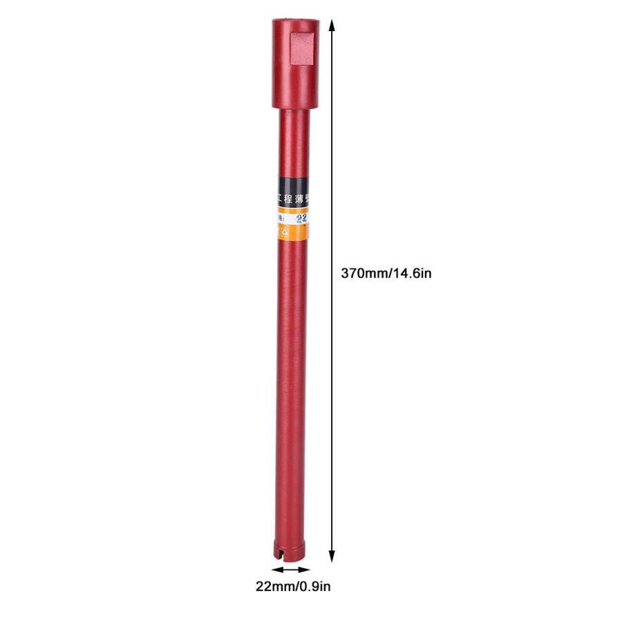 Concrete Reamer Drill Bit High Hardness Hole Saw Cutter Stainless Steel Core Bit for Concrete Cement Stone Brick Wall 22